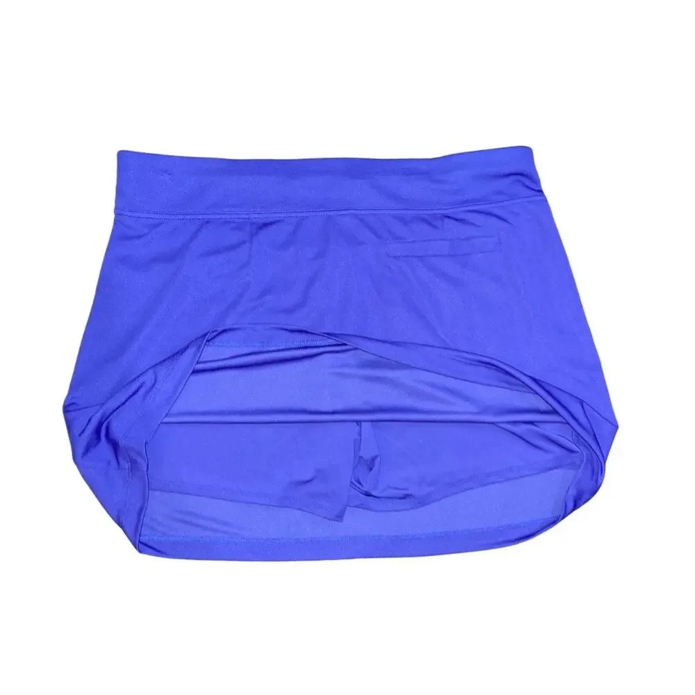 NWT Ben Hogan Gold Royal Blue Tummy Control Skort Skirt/Short XL Tennis Athletic